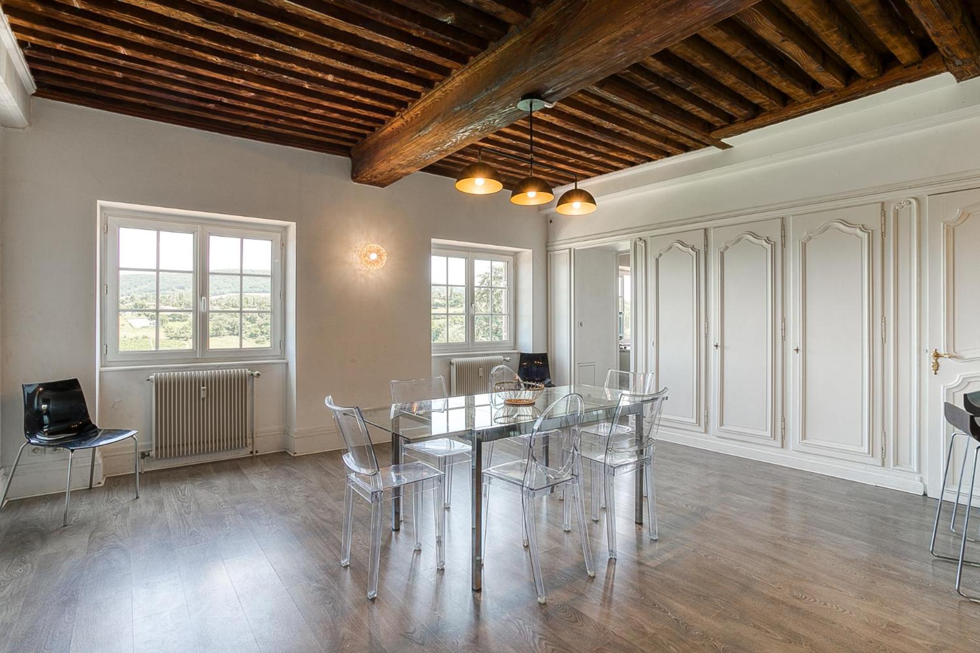 Sejourner Au Chateau De La Roue Grand Appartement Lissieu Eksteriør bilde