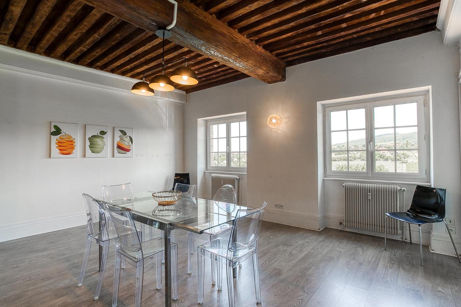 Sejourner Au Chateau De La Roue Grand Appartement Lissieu Eksteriør bilde