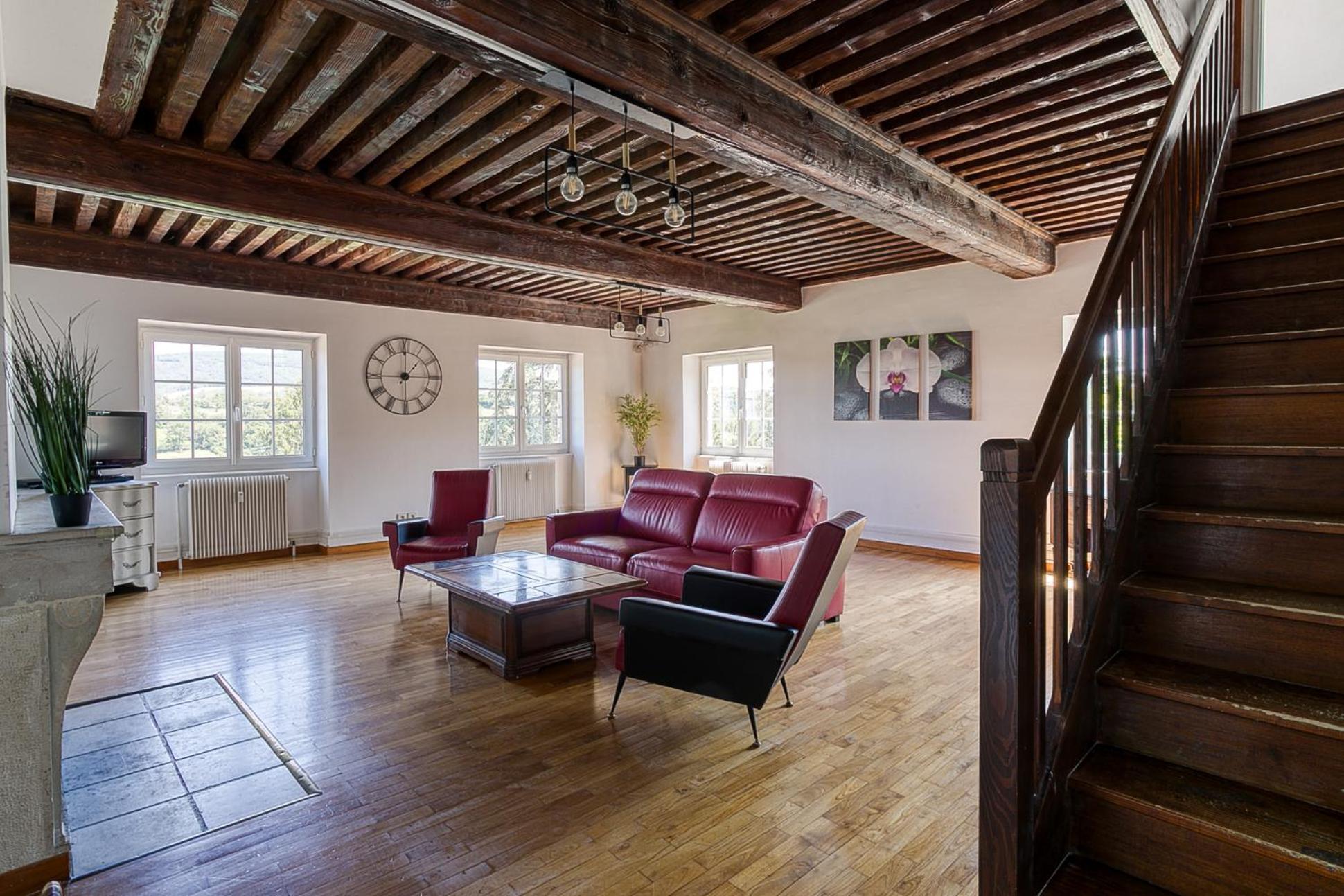Sejourner Au Chateau De La Roue Grand Appartement Lissieu Eksteriør bilde